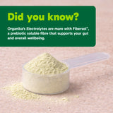 Organika Canadian-Made Electrolytes Powder with Vitamin C & Prebiotic Fibre - Sugar-Free Hydration Drink Mix - Cucumber Pear - 210 g - 60 servings