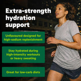Organika Canadian-Made Electrolytes Extra-Strength Powder, NSF Certified, Unflavoured, 1000 mg Sodium, Sugar-Free Hydration & Recovery, 162g, 45 Servings