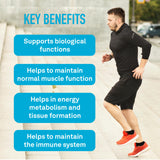 Organika Electrolytes Boost Capsules - Healthy Hydration and Energy Boost, Infused with Zinc and Vitamin B6 for Enhanced Immunity and Muscle Function, BPA and Gluten Free - 200vcaps