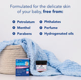 hydraSense Baby Care Soothing Rub – Gently Soothes & Comforts, Petrolatum-free, Non-irritating, Made with Naturally Sourced Ingredients Eucalyptus, Lavender & Chamomile, Pediatrician Tested (2x43g)