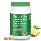 Organika Quercetin with Bromelain- High Availability, Immune System Support, Allergy and Inflammation Support- 120tabs