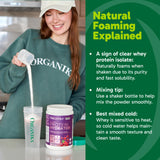 Organika Canadian-Made Protein Hydrator- Raspberry Flavour- Clear Whey Protein Isolate with Collagen, Electrolytes, and Probiotics. Easy to Digest, 20g Protein Per Serving- 650g
