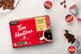 Tim Hortons Original Coffee blend, Single Serve Keurig K Cup Pods, Medium Roast, 12 Count, Red (Pack of 2)