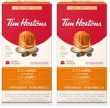 Tim Hortons Caramel Espresso Capsules, Nespresso Original Line Compatible Capsules, 10 Count (Pack of 2)
