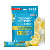 Organika Canadian-Made Electrolytes Powder with Vitamin C & Prebiotic Fibre - Sugar-Free Hydration Drink Mix - Classic Lemonade - 20 Single-Serve Sachets x 3.5g