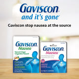 Gaviscon Anti Nausea Ginger Capsules - 18 Count - Tablets for Nausea Relief & Digestion Support, Natural Ginger - Free of Aluminum, Lactose and Gluten