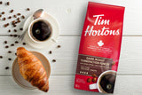 Tim Hortons Dark Roast, Fine Grind Coffee, Dark Roast, Made with 100% Arabica Beans, 652g Bag