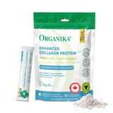 Organika Enhanced Collagen Powder (Type 1 & 3) – Single-serve sachets – 10g Per Serving for Hair, Skin, Nails & Joints – Canadian-Made, Grass-Fed, Non-GMO - 10 sachets