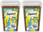 TEMPTATIONS Mix-Ups Adult Cat Treats Tuna, Shrimp & Salmon Flavour, 850g Tub (Pack of 2)