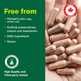 Organika Canadian-Made Red Yeast Rice Plus- Plant Sterols, Cholesterol Support- 180vcaps