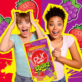 PUR Jumbo SOURZ Gum | Aspartame Free Chewing Gum | 100% Xylitol | Natural Flavour | Sour Strawberry, Sour Grape, 20 Pieces (Pack of 3)