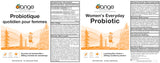 Orange Naturals - Women's Everyday Probiotic, 30 Veg Caps 30-Day Supply - Helps Restore & Maintain Healthy Vaginal Flora, Urinary Care - Probiotic Supplement with Lactobacillus Acidophilus & Rhamnosus