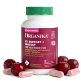 Organika Women’s UTI & Urinary Tract Support– Synergystic Blend of Cranberry 50:1 Extract with Hibiscus (Roselle) & Dandelion – Bladder & Urinary Health Formula, Antioxidant Support- 60vcaps
