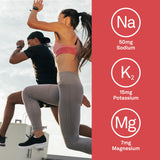 Organika Electrolyte Salt Tabs - Fruit Punch Flavour Chewable - Fast Hydration for Endurance and Energy Boost with Added D-Glucose - 60tabs