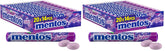 Mentos Chewy Mints, Grape - Pack of 40 Rolls (280 Pieces), 37g per roll