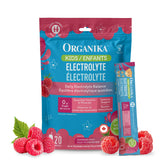 Organika Kids Electrolytes Powder Sticks - Sugar-Free Hydration + Immune support with 100% of daily Vitamin C, Minerals and Prebiotic Fibre | Raspberry Rush Flavour - 3.5g x 20 sachets