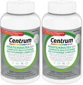 Centrum Adult Select Essentials Mulitvitamins/Minerals Supplement for Men & Women 50 Plus, 250 Tablets (Pack of 2)