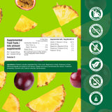 Organika Canadian-Made Electrolytes Powder with Vitamin C & Prebiotic Fibre - Sugar-Free Hydration Drink Mix - Pineapple PassionFruit - 210 g - 60 servings