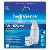HydraSense NetiRinse 2-in-1 Nasal and Sinus Irrigation Kit, Helps Reduce and Relieve Nasal and Sinus Symptoms, 60 Count (Pack of 1)