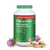 Organika Canadian-Made Milk Thistle 250 Mg Bonus Size 220 count- Liver Protectant From Silymarin Seed- 220vcaps