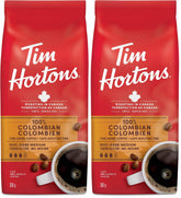 Tim Hortons 100% Colombian, Fine Grind Coffee, Medium Roast, 300g Bag (Pack of 2)