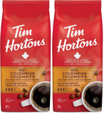 Tim Hortons 100% Colombian, Fine Grind Coffee, Medium Roast, 300g Bag (Pack of 2)
