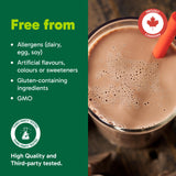 Organika Organic Plant Protein Powder Chocolate with Prebiotics & Probiotics – 22g Vegan Protein, 4g Fibre, Supports Digestion, Energy & Muscle Recovery – Low Sugar, Non-GMO – 780g