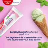 Colgate Sensitive Whitening Toothpaste for Sensitive Teeth, 1 Pack, Toothpaste with Fluoride and Potassium Nitrate, Helps Keep Teeth Whiter and Prevent Bad Breath, Spearmint, 72 mL