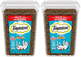 TEMPTATIONS Cat Treats, Tempting Tuna Flavour, 454g Tub (Pack of 2)