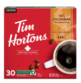 Tim Horton's 100% Colombian Coffee, 30 Count