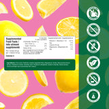 Organika Canadian-Made Electrolytes Powder with Vitamin C & Prebiotic Fibre - Sugar-Free Hydration Drink Mix - Pink Lemonade - 210 g - 60 servings