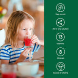 Organika Kids Sneaky Boost- A Flavourless Multivitamin Powder to Add to Food or Drink, 13 Vitamins, 7 Minerals + Choline for Healthy Growth and Development- 150g