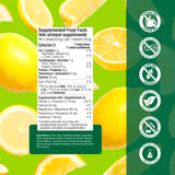 Organika Canadian-Made Electrolytes Powder with Vitamin C & Prebiotic Fibre - Sugar-Free Hydration Drink Mix - Classic Lemonade - 210 g - 60 servings