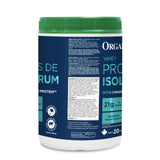 Organika Whey Protein Isolate Powder with Added Collagen Peptides and Probiotics for Easy Digestion- 21g of Protein, 5g of Fibre- Helps Build Strength and Lean Muscle + Aids Recovery- Unflavoured-580g