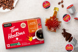 Tim Hortons Maple Coffee, Single Serve Keurig K-Cup Pods, Flavoured Medium Roast, 12 Count