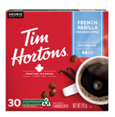 Tim Hortons French Vanilla Coffee, Keurig K-Cup Pods, Flavoured Medium Roast, 30 Count