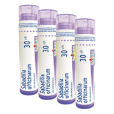 Boiron Sabadilla officinarum 30ch,Homeopathic medicine. Each tube contains 4 g (approximately 80 pellets) (Pack of 4)