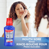 Colgate Peroxyl Antiseptic Mouthwash with 1.5% Hydrogen Peroxide, Alcohol Free Mouth Sore Rinse for Canker Sores and Minor Oral Irritations and Burns, Mild Mint, 500 mL Bottle