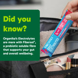 Organika Canadian-Made Electrolytes Powder with Vitamin C & Prebiotic Fibre - Sugar-Free Hydration Drink Mix - Wild Raspberry - 20 Single-Serve Sachets x 3.5g