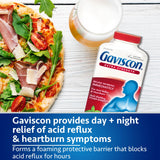 Gaviscon Extra Strength Tablets - 60 Count - Chewable Foaming Antacid Tablets for Day and Night Heartburn Relief, Acid Reflux and GERD relief, Cherry - Free of Aluminum, Lactose and Gluten