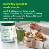Organika Enhanced Collagen Peptides Powder (Type 1 & 3) – 10g Per Serving for Hair, Skin, Nails & Joints – Canadian-Made, Grass-Fed, Non-GMO, 500g