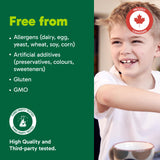 Organika Kids Liquid Calcium Plus- with Vitamins D3 and K2- Healthy Bone and Teeth Development- Mixed Berry Flavour- 450ml