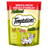 TEMPTATIONS Cat Treats, All Natural Free Range Chicken Flavour, 160g Pouch (10 Pack)