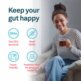 Organika Probiotic + Prebiotic Powder - For Better Gut, Digestive and Intestinal Health, Gas & Bloating Relief, Shelf-Stable, 14 Travel-Friendly Sachets x 3G