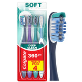 Colgate 360 Toothbrush, Soft, 4 Count