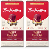 Tim Hortons Classic Lungo Capsules, Nespresso Original Line Compatible Capsules, 10 Count (Pack of 2)