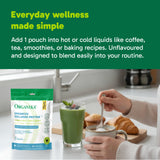 Organika Enhanced Collagen Powder (Type 1 & 3) – Single-serve sachets – 10g Per Serving for Hair, Skin, Nails & Joints – Canadian-Made, Grass-Fed, Non-GMO - 10 sachets
