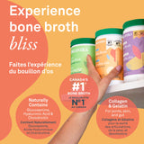 Organika Chicken Bone Broth Powder with Ginger- Free Range and Vegetarian Fed Chickens- Keto Friendly, High Protein and Mineral Content- 300g