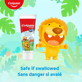 Colgate My First Infant and Toddler Training Toothpaste, Fluoride Free Baby Toothpaste, Ages 0-24 Months, Safe If Swallowed, Gently Cleans and Removes Plaque with Brushing, Mild Fruit Flavour, 40 mL