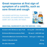 Anti-Cold & Flu for Children - Prevent and Relief Kids Flu Symptoms - Cough, Sore Throat, Fever, Running Nose, Nasal Congestion - Vitamins C for Kids - Zinc - Echinacea & Elder - Improve Immunity - 100ml Liquid - 2-13 Years Old - All Mom's Choice